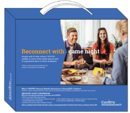 Reconnect with game night board game box.